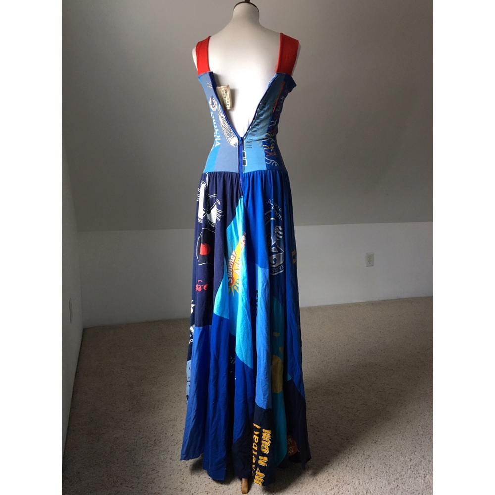 Designer Angela Johnson Custom Patchwork T-Shirt Cinderella Gown - Picture 7 of 8